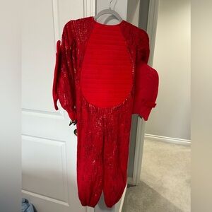 Pottery Barn Kids Red Dragon costume 7-8y